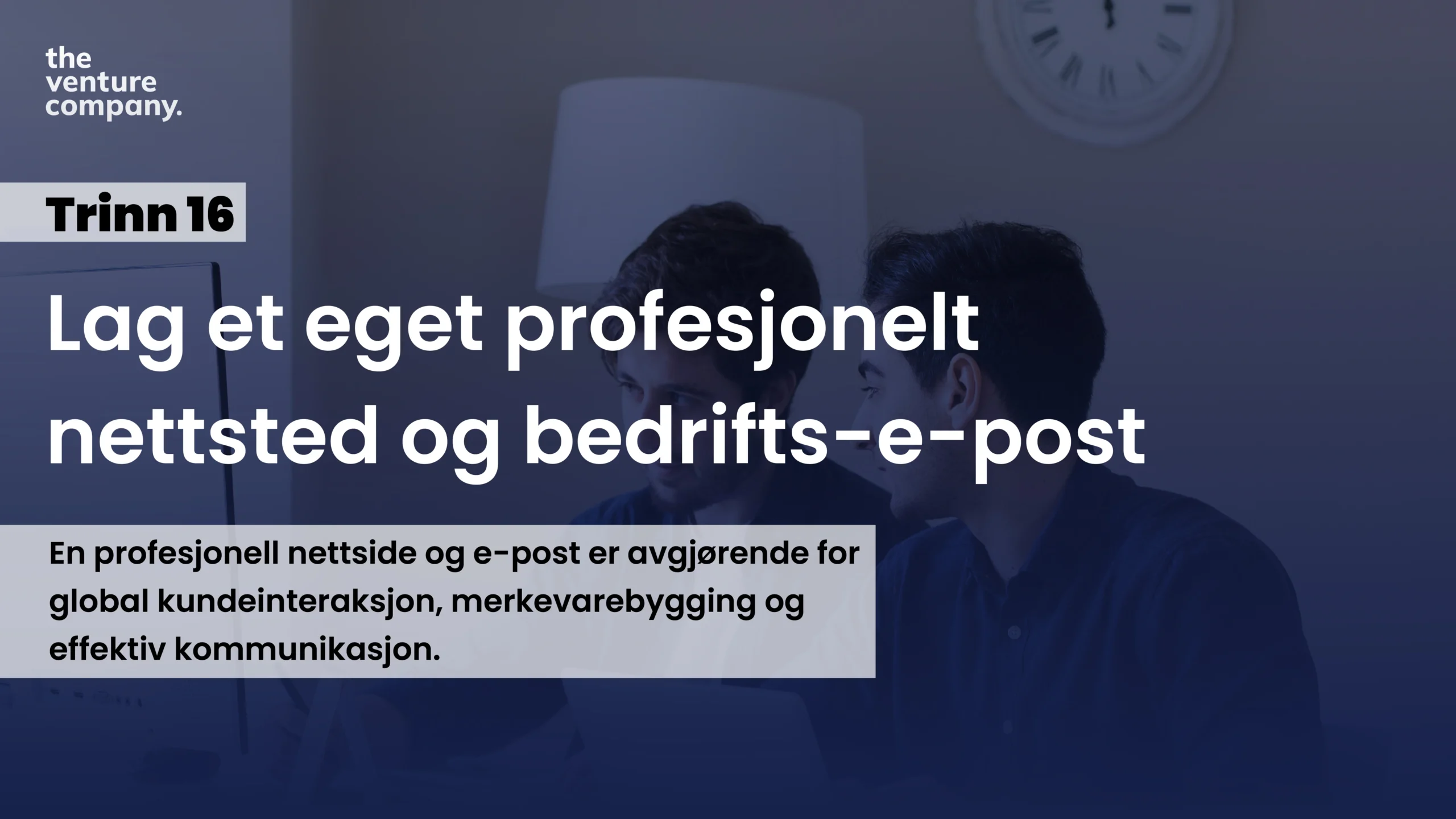 Opprett en separat profesjonell nettside og forretnings-e-post