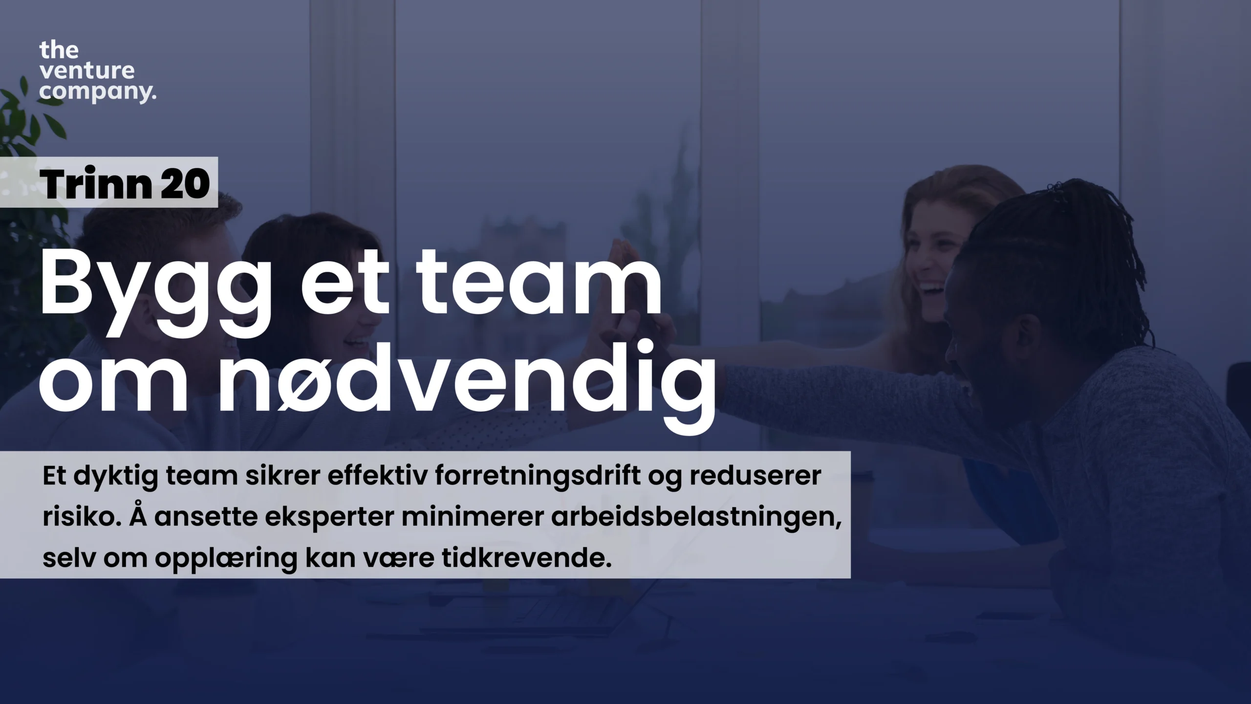 Bygg et team hvis nødvendig