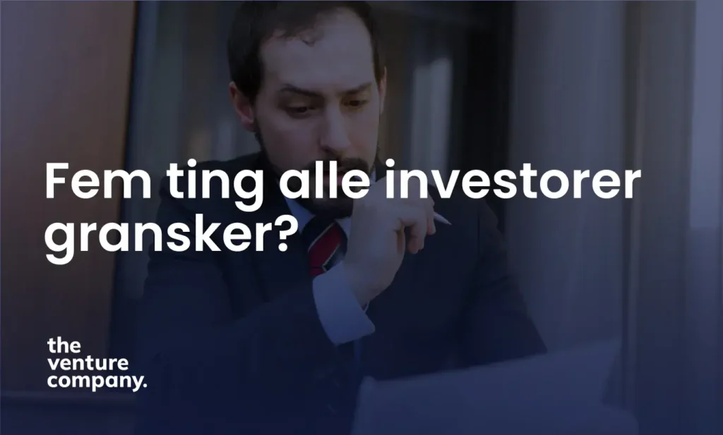 Fem ting alle investorer gransker